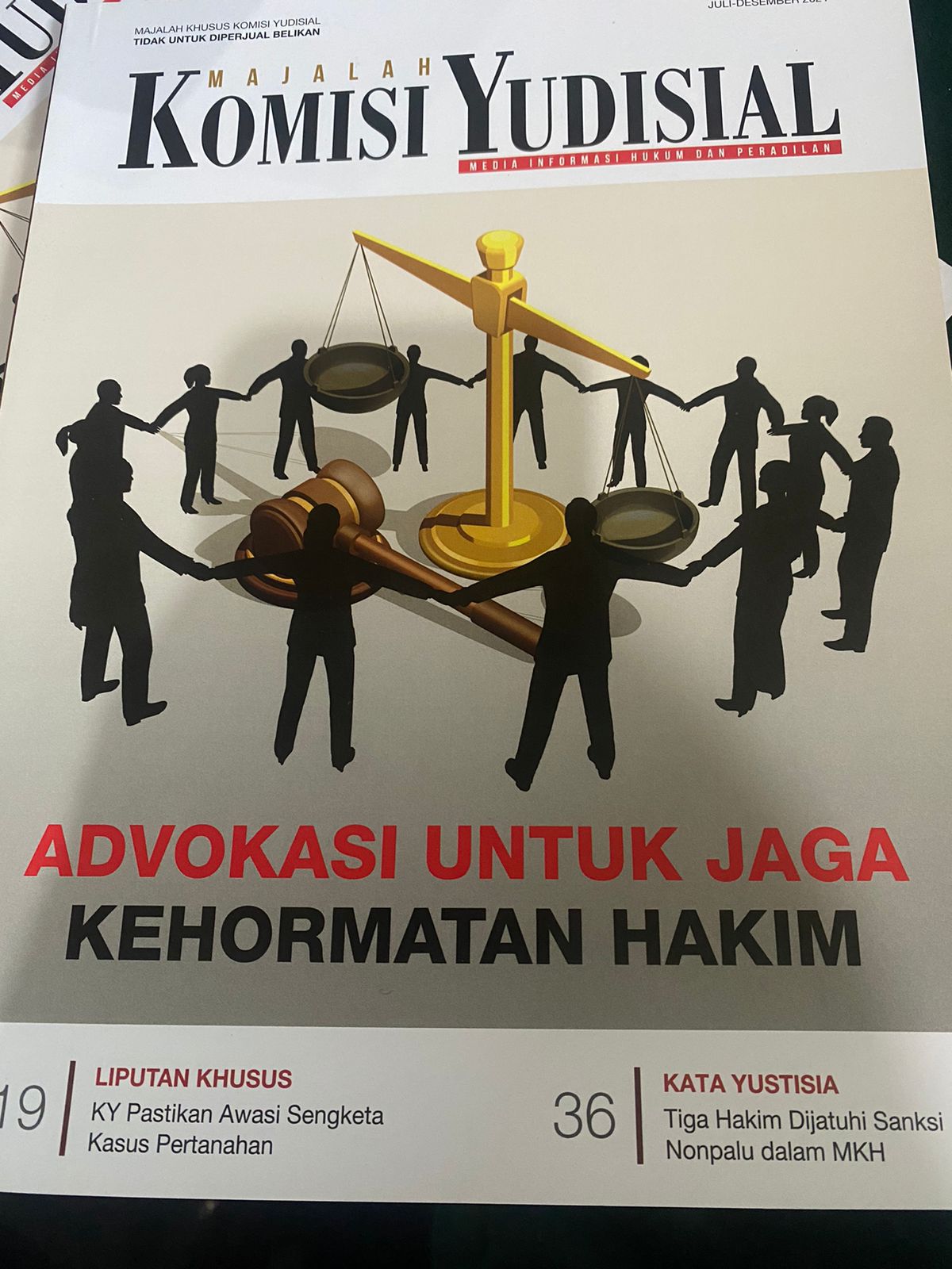 Majalah Komisi Yudisial Advokasi untuk Jaga Kehormatan Hakim