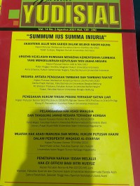 Image of Jurnal Yudisial Summu Ius Summa Iniuria